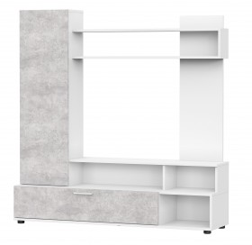 Мебель для гостиной "МГС 9" Белый / Цемент светлый в Горняке - gornyak.katalogmebeli.com | фото 1