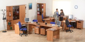 Мебель для персонала Альфа 61 Ольха в Горняке - gornyak.katalogmebeli.com | фото 1