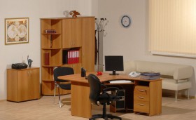 Мебель для персонала Рубин 42 Светлый миланский орех в Горняке - gornyak.katalogmebeli.com | фото 2