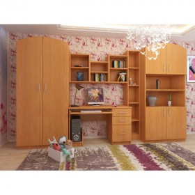 Детская Мишутка Комплект мебели (Вишня оксфорд) в Горняке - gornyak.katalogmebeli.com | фото 1