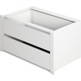 Модуль с ящиками для шкафа 600 Белый снег в Горняке - gornyak.katalogmebeli.com | фото