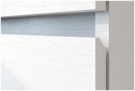 Модульная система "Токио" Пенал двухстворчатый Белый текстурный / Белый текстурный в Горняке - gornyak.katalogmebeli.com | фото 3