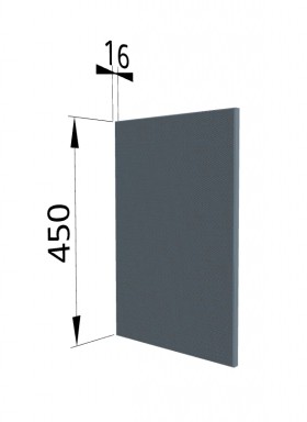 Панель торцевая (для шкафа горизонтального высокого) ВПГ Квадро (Лунный свет) в Горняке - gornyak.katalogmebeli.com | фото