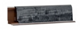 Плинтус LB-37, L=3000мм, каньон (черный) в Горняке - gornyak.katalogmebeli.com | фото