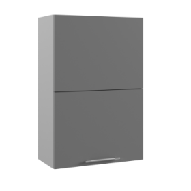 Ройс ПГПМ 600 Шкаф верхний Blum Aventos HF (Графит софт/корпус Серый) в Горняке - gornyak.katalogmebeli.com | фото