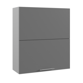 Ройс ПГПМ 800 Шкаф верхний Blum Aventos HF (Графит софт/корпус Серый) в Горняке - gornyak.katalogmebeli.com | фото