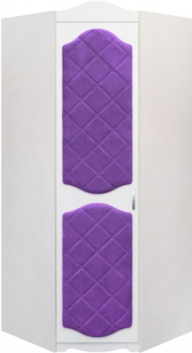 Шкаф угловой Иллюзия 32 Фиолетовый в Горняке - gornyak.katalogmebeli.com | фото