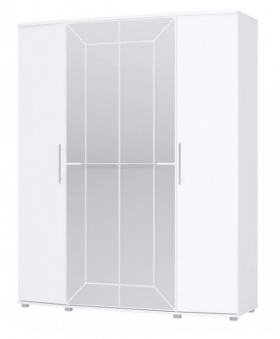 Шкаф 4х дверный Амели 1805 Белый в Горняке - gornyak.katalogmebeli.com | фото