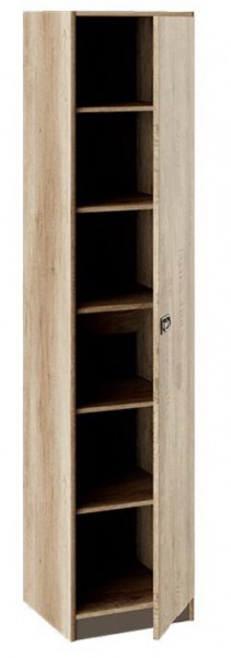 Шкаф для белья «Пилигрим» (Дуб Каньон светлый, Фон серый) в Горняке - gornyak.katalogmebeli.com | фото 2