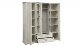 Шкаф для одежды "Сохо" (бетон пайн белый/2 ящика/зеркало) в Горняке - gornyak.katalogmebeli.com | фото 6