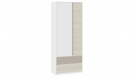Шкаф для одежды комбинированный «Сканди» Дуб Гарден/Белый/Глиняный серый в Горняке - gornyak.katalogmebeli.com | фото