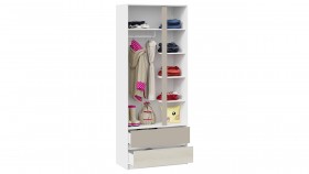 Шкаф для одежды комбинированный «Сканди» Дуб Гарден/Белый/Глиняный серый в Горняке - gornyak.katalogmebeli.com | фото 3