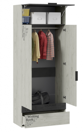 Шкаф комбинированный для одежды «Оксфорд-2» в Горняке - gornyak.katalogmebeli.com | фото 2