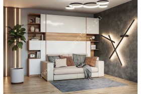 Шкаф-кровать с диваном Дина в Горняке - gornyak.katalogmebeli.com | фото