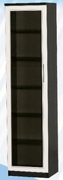 Шкаф средний со стеклодверью ДЛЯ ГОСТИНОЙ ШСС-450 Венге/Дуб выбеленный в Горняке - gornyak.katalogmebeli.com | фото