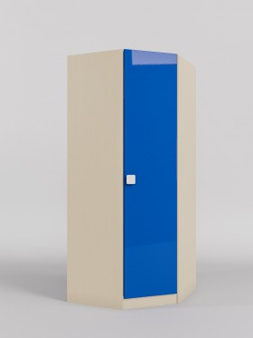 Шкаф угловой (угловая секция) Скай люкс (Синий/корпус Клен) в Горняке - gornyak.katalogmebeli.com | фото
