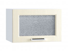 Шкаф верхний горизонтальный со стеклом 500, ШВГС 500 (Клен кремовый/корпус белый) в Горняке - gornyak.katalogmebeli.com | фото
