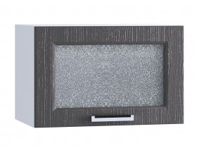 Шкаф верхний горизонтальный со стеклом 500, ШВГС 500 (Клен серый/корпус белый) в Горняке - gornyak.katalogmebeli.com | фото