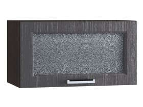 Шкаф верхний горизонтальный со стеклом 600, ШВГС 600 (Клен серый/корпус венге) в Горняке - gornyak.katalogmebeli.com | фото