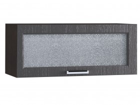 Шкаф верхний горизонтальный со стеклом 800, ШВГС 800 (Клен серый/корпус венге) в Горняке - gornyak.katalogmebeli.com | фото