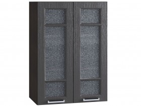 Шкаф верхний со стеклом 609, ШВС 609 новый (Клен серый/корпус венге) в Горняке - gornyak.katalogmebeli.com | фото