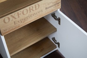Стол с ящиками «Оксфорд» (Ривьера/Белый с рисунком) в Горняке - gornyak.katalogmebeli.com | фото 10