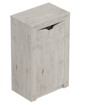Тумба с дверцей и ящиком Соренто Дуб бонифаций/Кофе структурный матовый в Горняке - gornyak.katalogmebeli.com | фото 1