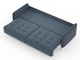 Валериан диван трёхместный прямой Синий, ткань RICO FLEX 101 в Горняке - gornyak.katalogmebeli.com | фото 3