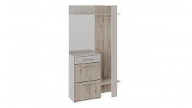 Шкаф для одежды «Нуар» тип 1 Фон серый/Дуб сонома в Горняке - gornyak.katalogmebeli.com | фото 2