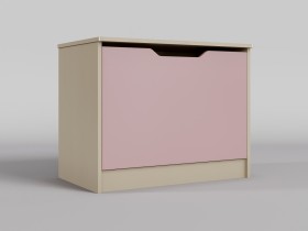 Ящик для игрушек Грэйси (Розовый/корпус Клен) в Горняке - gornyak.katalogmebeli.com | фото