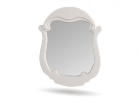 Зеркало настенное Мария (Белый глянец) в Горняке - gornyak.katalogmebeli.com | фото